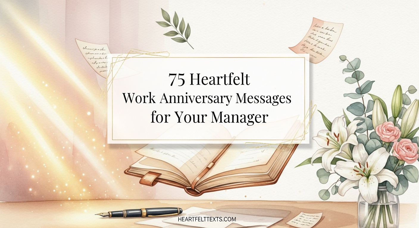 75 Heartfelt Work Anniversary Messages for Your Manager