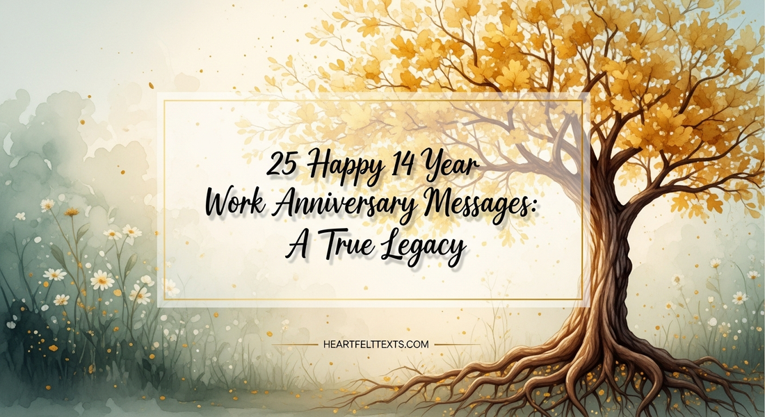 25 Happy 14 Year Work Anniversary Messages: A True Legacy