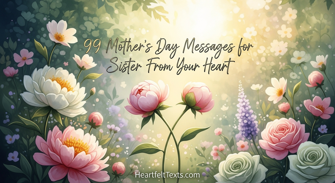 99 Mother's Day Messages for Sister From Your Heart