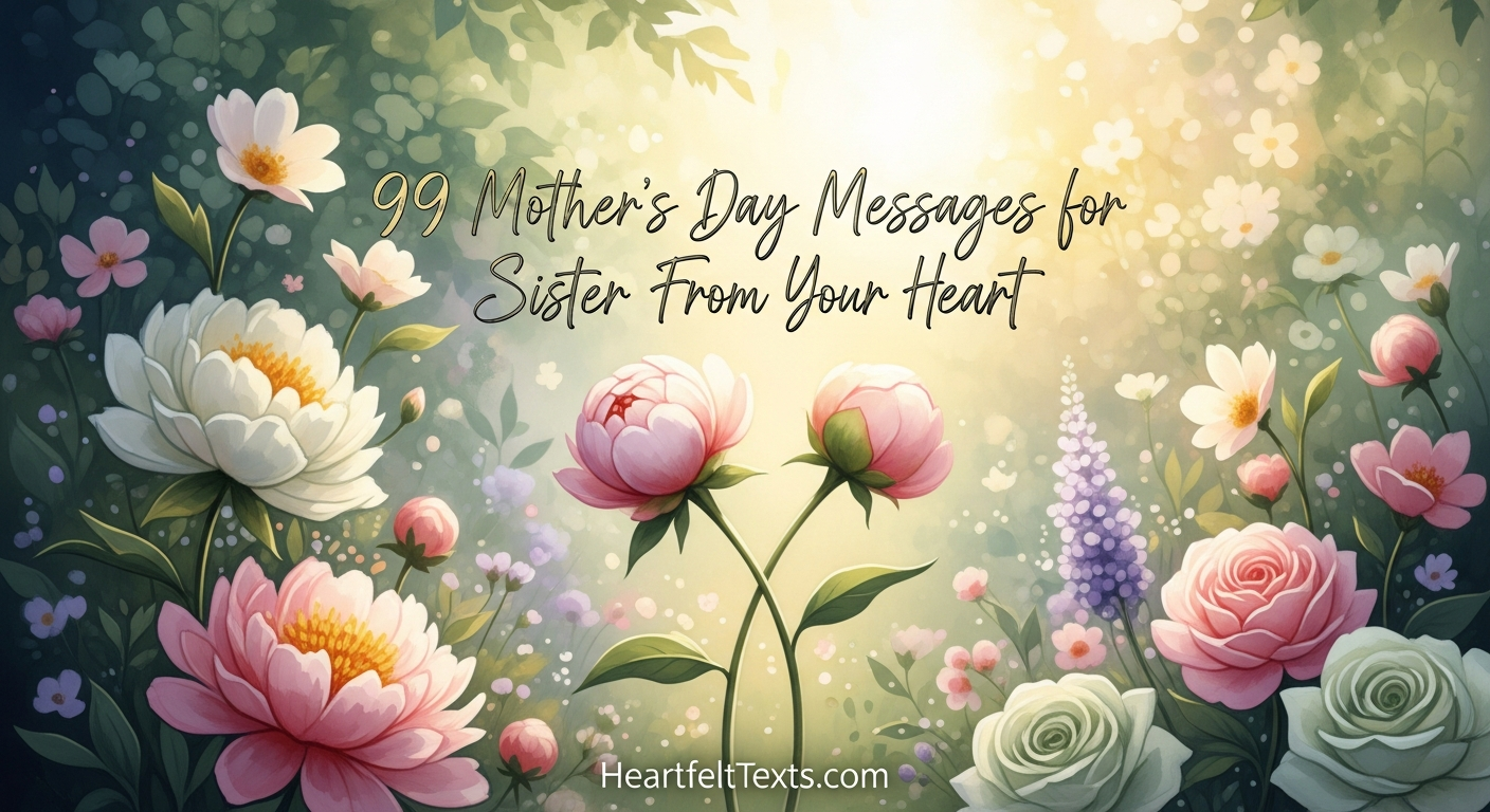 99 Mother's Day Messages for Sister From Your Heart