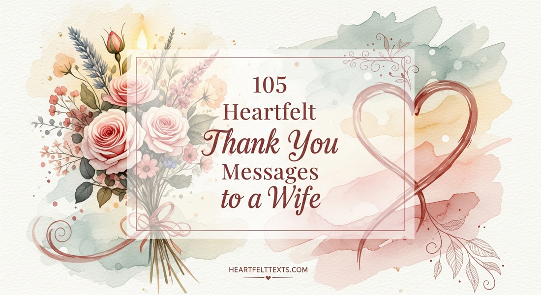 105 Heartfelt Thank You Messages to a Wife
