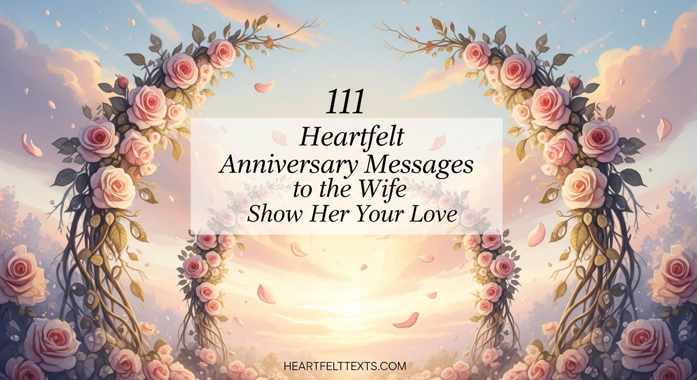 111 Heartfelt Anniversary Messages to Wife Show Her Your Love