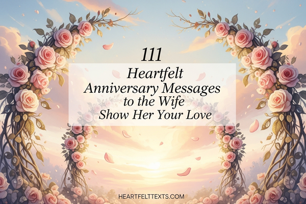 111 Heartfelt Anniversary Messages to Wife Show Her Your Love