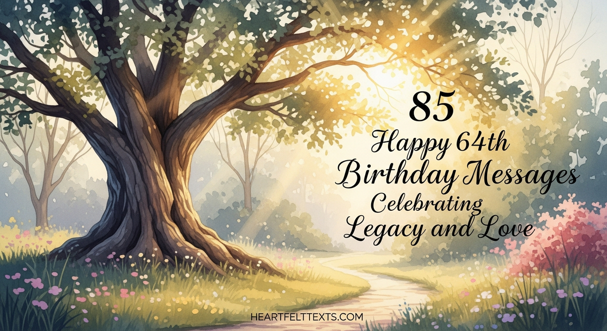 85 Happy 64th Birthday Messages Celebrating Legacy and Love ...