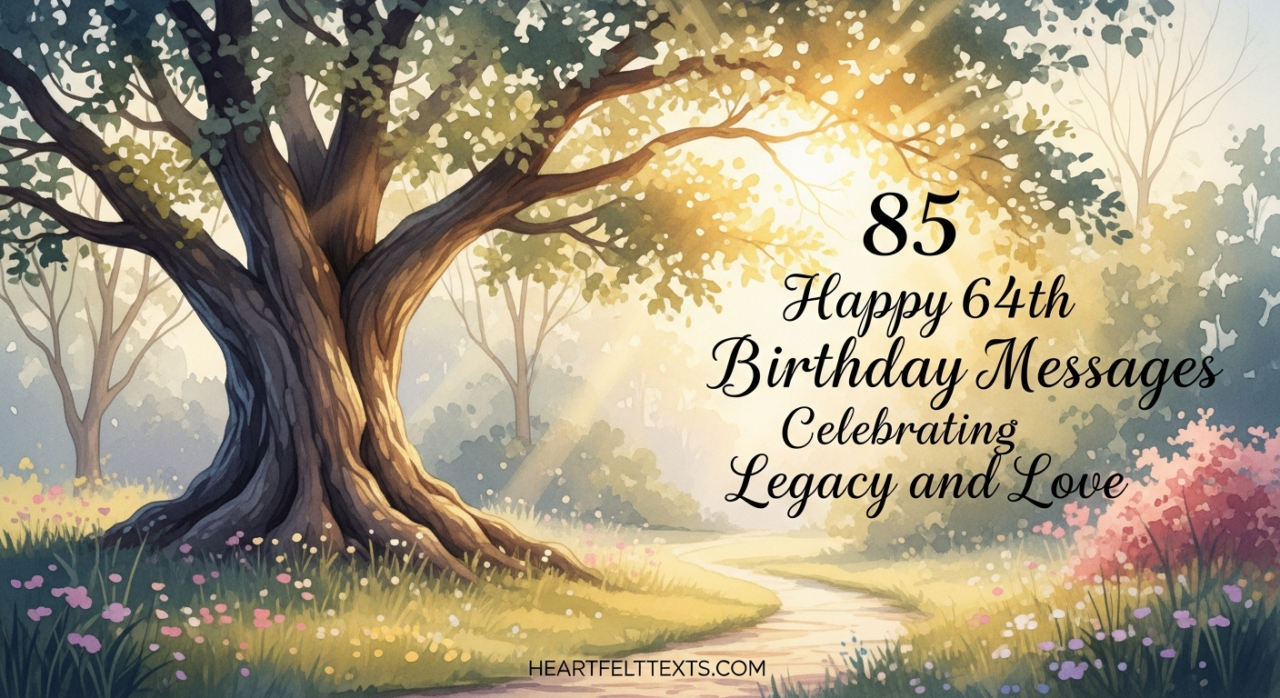 85 Happy 64th Birthday Messages Celebrating Legacy and Love