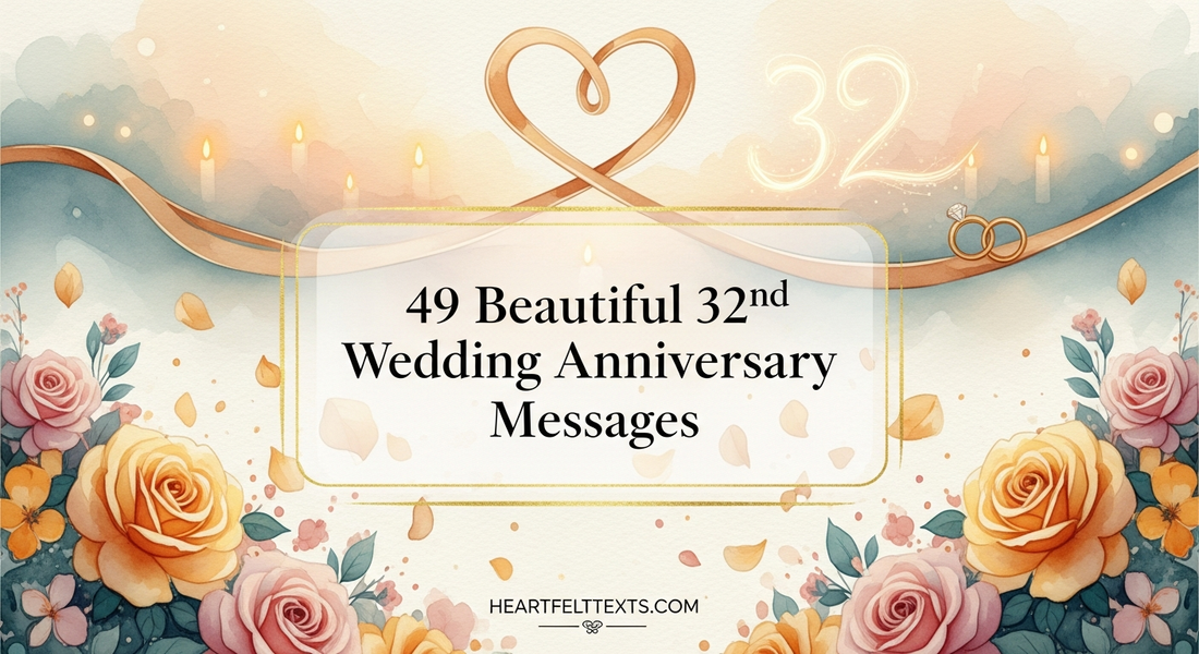 49 Beautiful 32nd Wedding Anniversary Messages