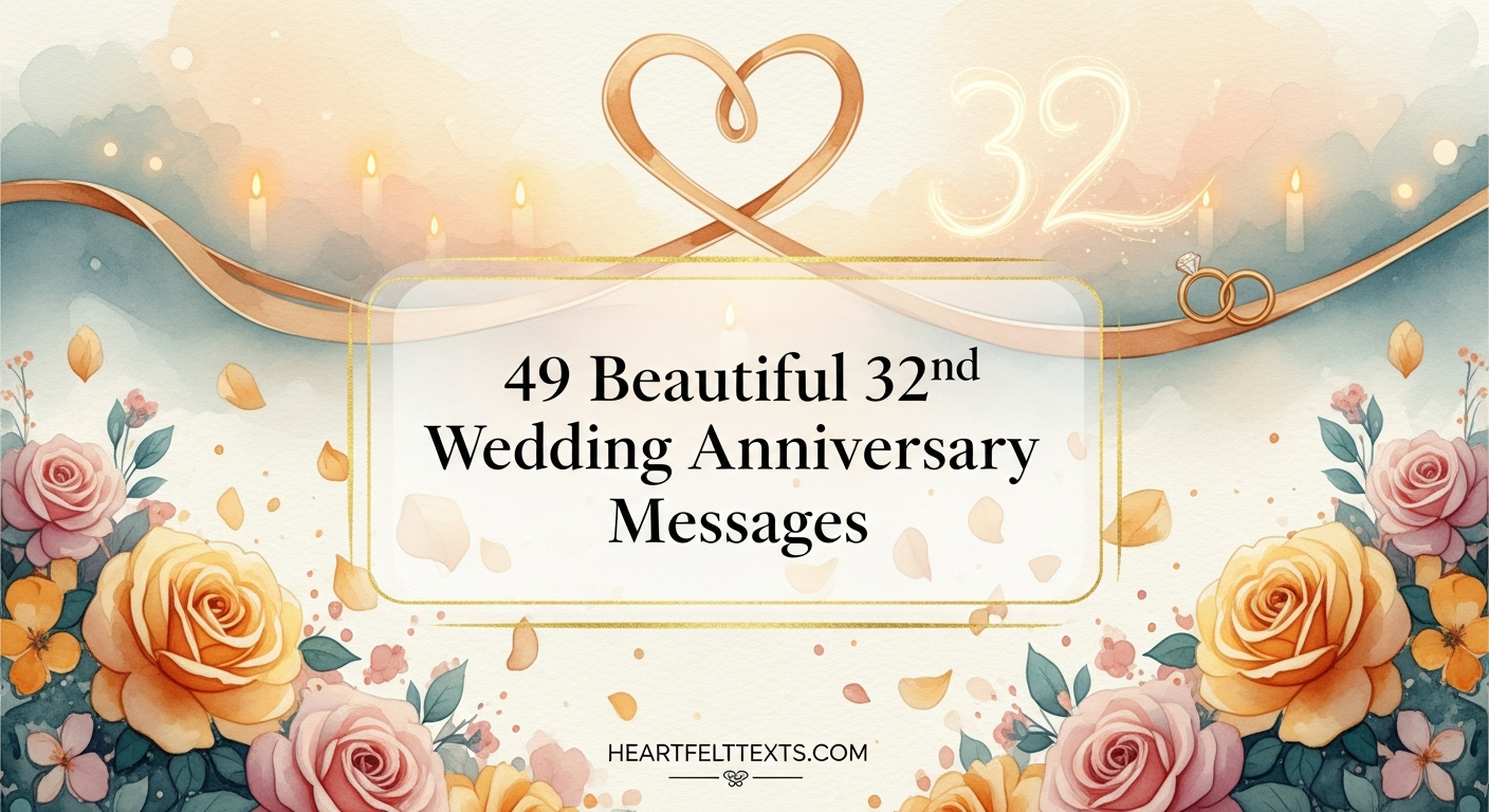 49 Beautiful 32nd Wedding Anniversary Messages