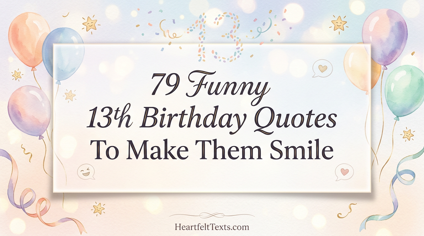 79 Funny 13th Birthday Quotes To Make Them Smile