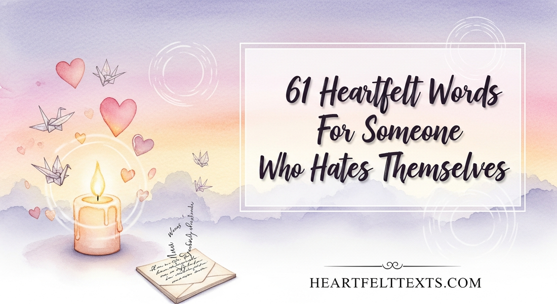 61 Heartfelt Words For Someone Who Hates Themselves