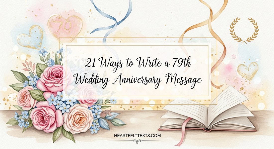 21 Ways to Write a 79th Wedding Anniversary Message