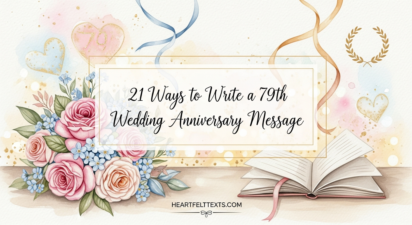 21 Ways to Write a 79th Wedding Anniversary Message