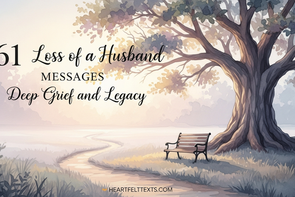 61 Loss of a Husband Messages Deep Grief and Legacy