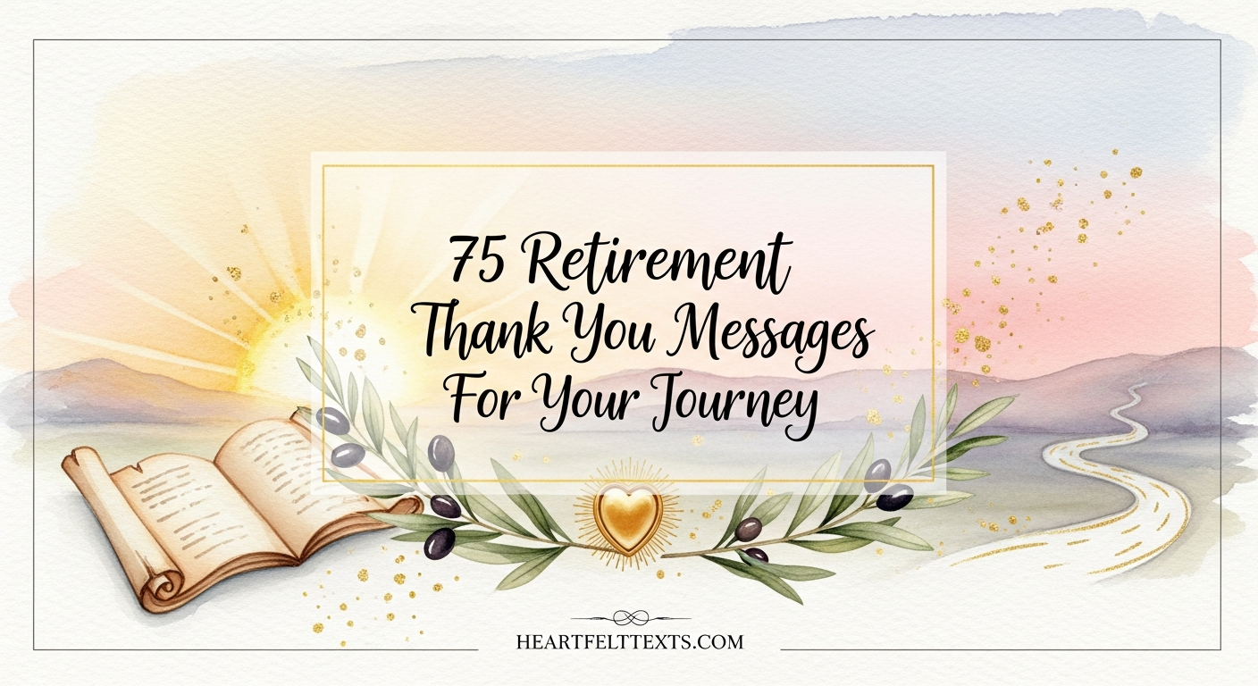75 Retirement Thank You Messages For Your Journey