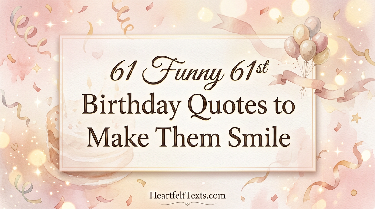 61 Funny 61st Birthday Quotes to Make Them Smile