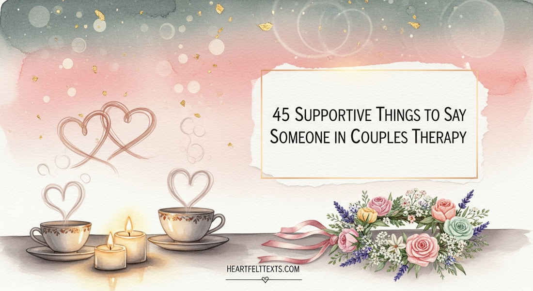 45 Supportive Things to Say to Someone in Couples Therapy