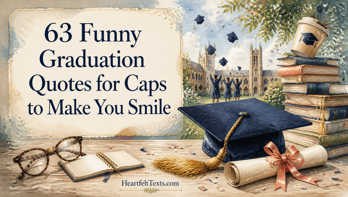 63 Funny Graduation Quotes for Caps to Make You Smile – HeartfeltTexts