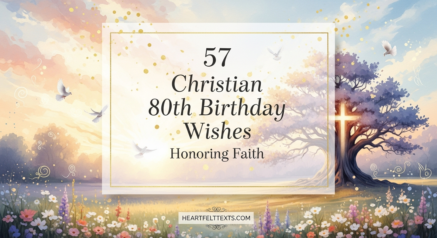 57 Christian 80th Birthday Wishes Honoring Faith