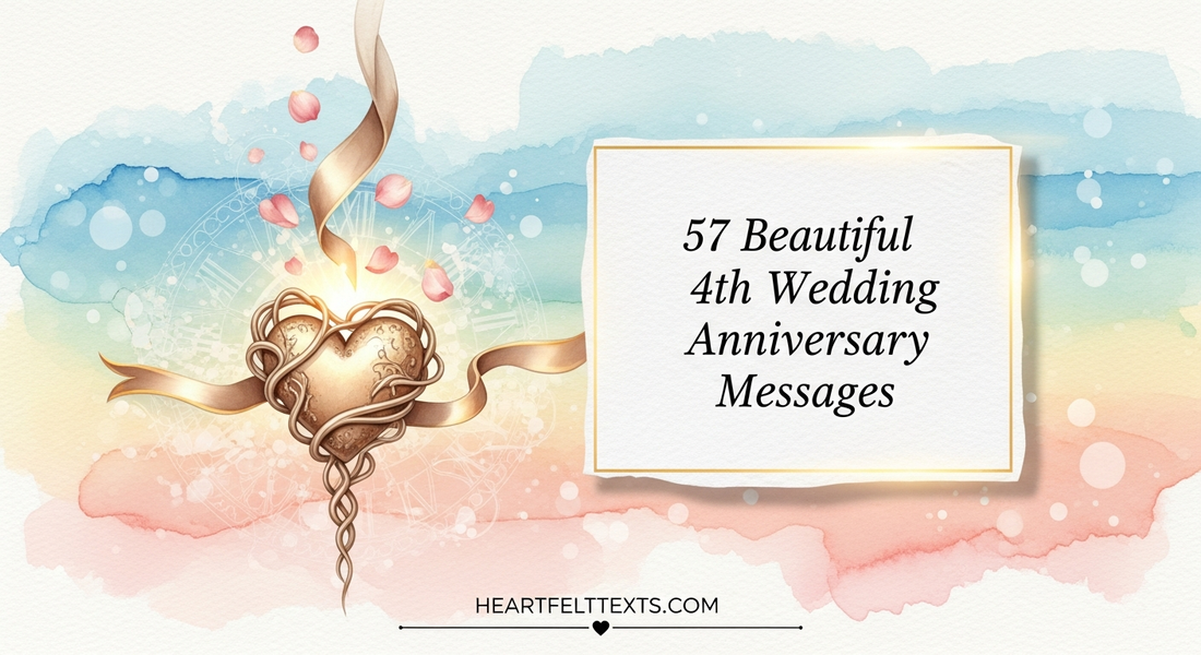 57 Beautiful 4th Wedding Anniversary Messages