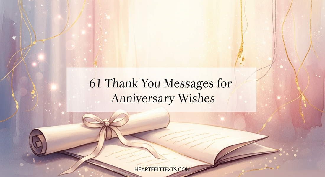 61 Thank You Messages for Anniversary Wishes