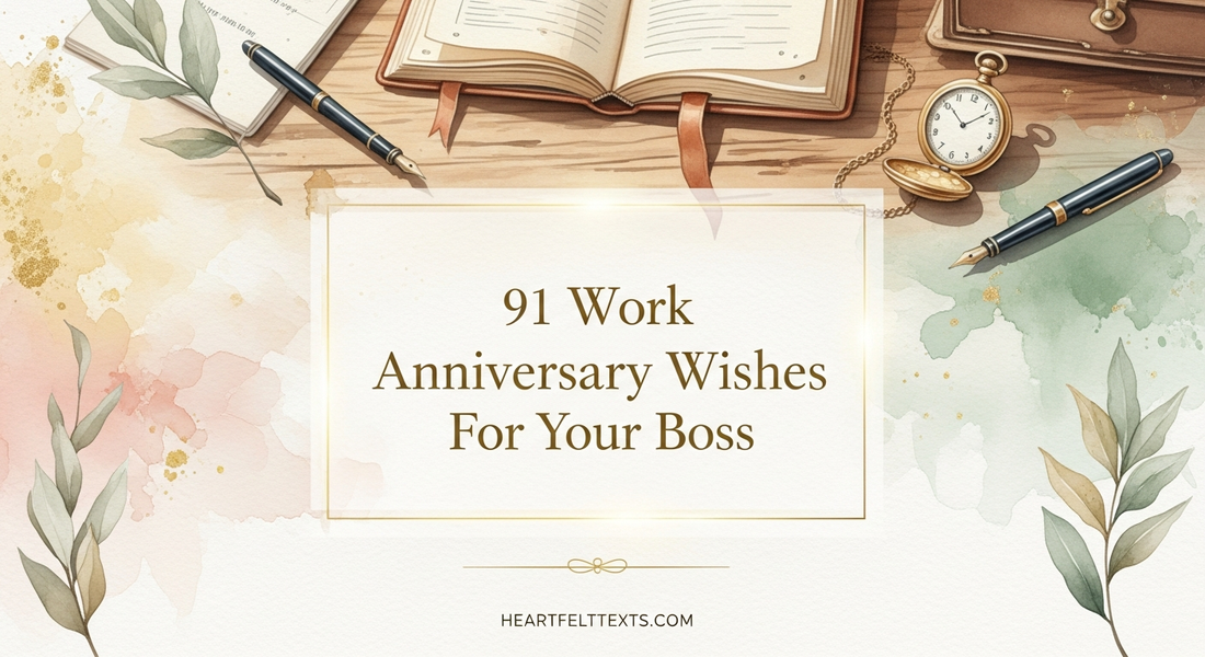 91 Work Anniversary Wishes For Your Boss A Heartfelt Guide