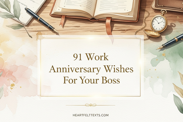 91 Work Anniversary Wishes For Your Boss A Heartfelt Guide