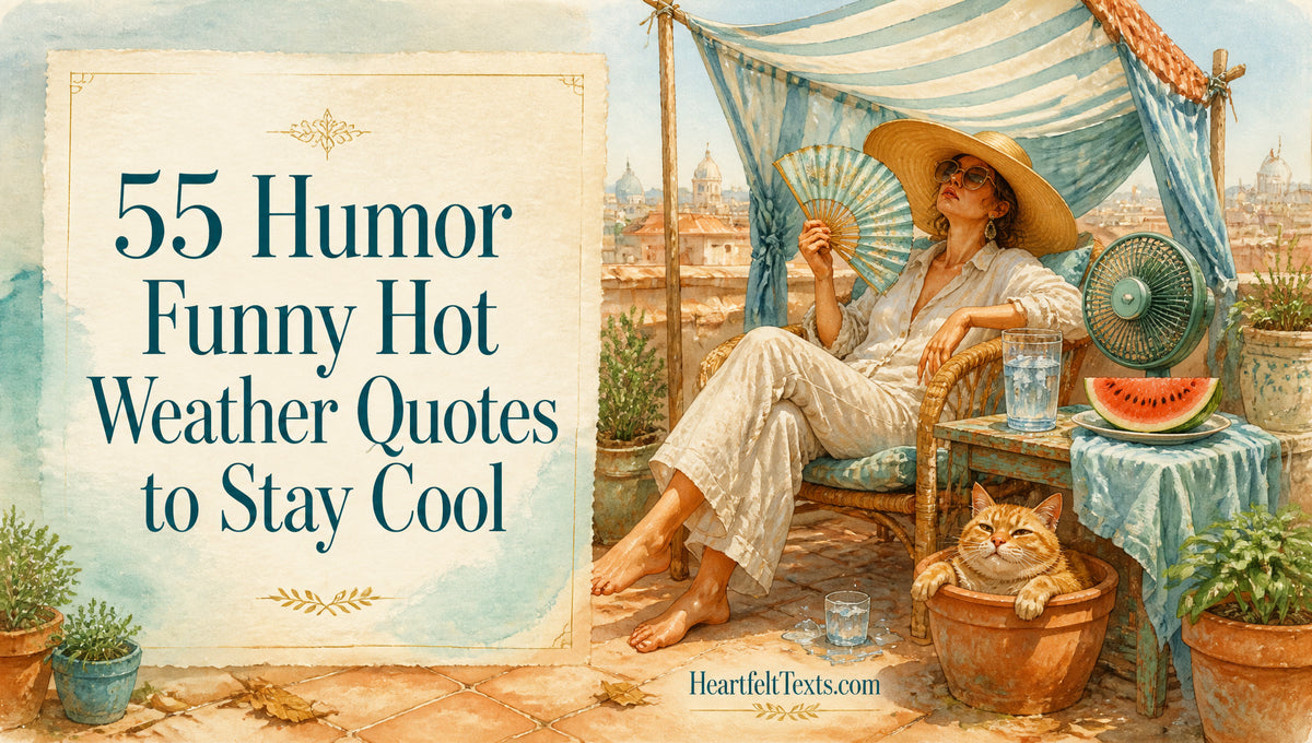 55 Humor Funny Hot Weather Quotes to Stay Cool