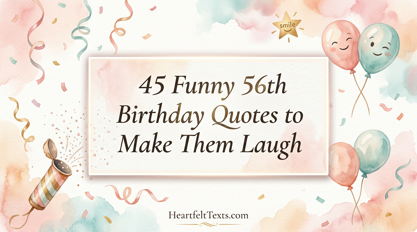 45 Funny 56th Birthday Quotes to Make Them Laugh