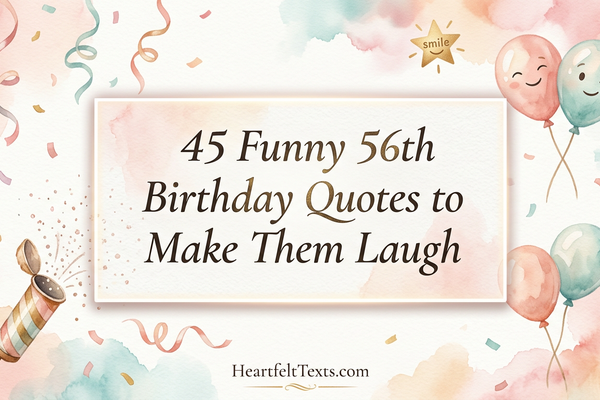 45 Funny 56th Birthday Quotes to Make Them Laugh