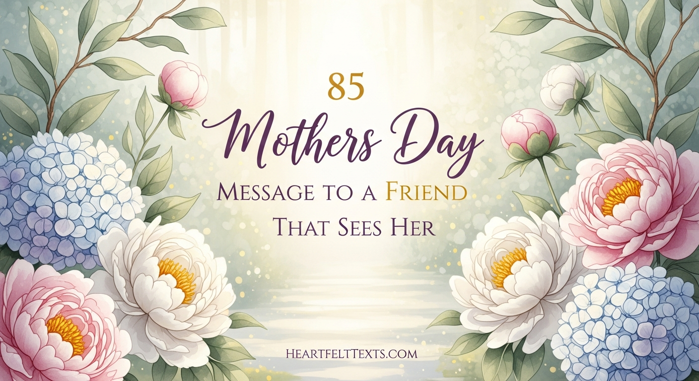 85 Mothers Day Message to a Friend That Sees Her