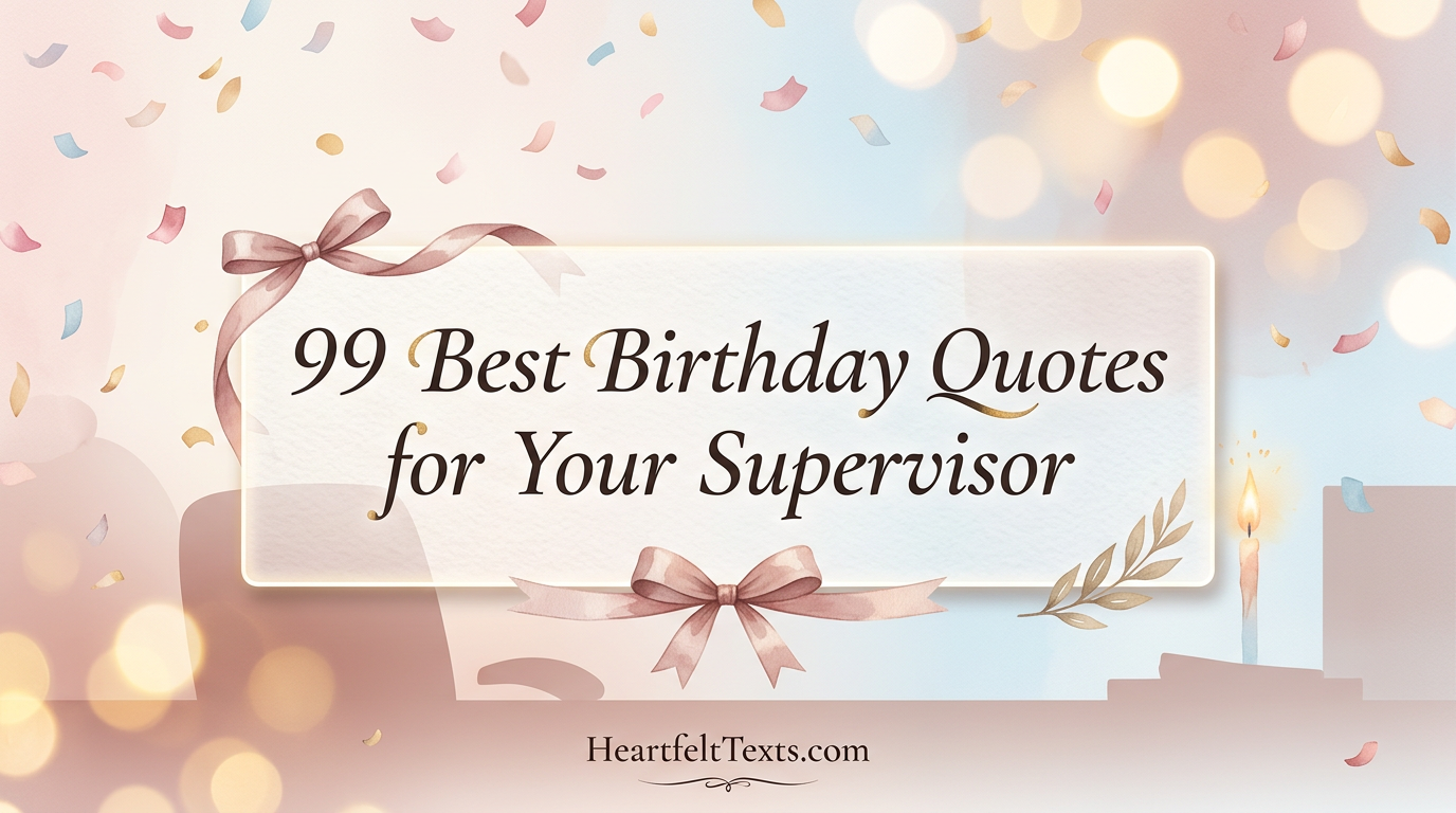 99 Best Birthday Quotes for Your Supervisor