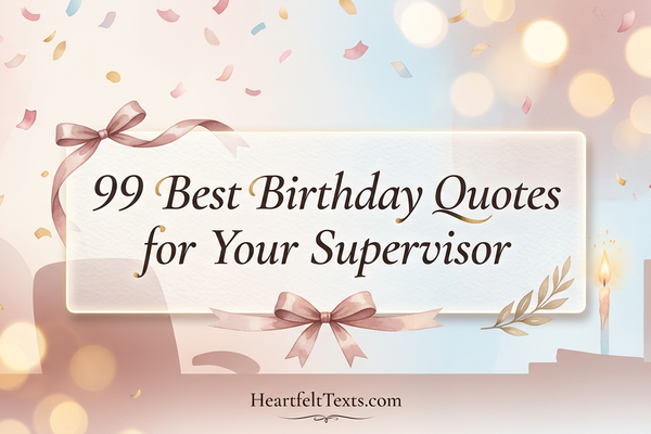99 Best Birthday Quotes for Your Supervisor