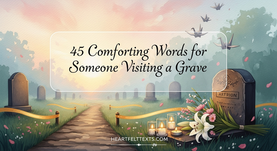 45 Comforting Words for Someone Visiting a Grave
