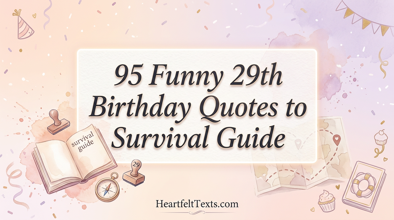 95 Funny 29th Birthday Quotes to Survival Guide