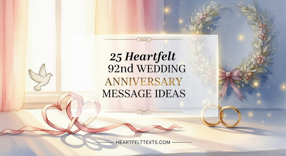 25 Heartfelt 92nd Wedding Anniversary Message Ideas