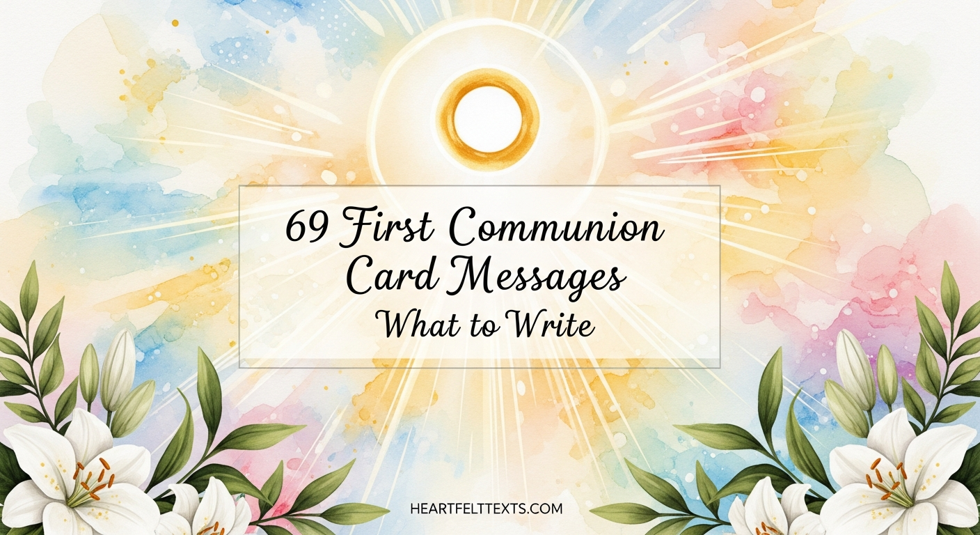 69 First Communion Card Messages What to Write
