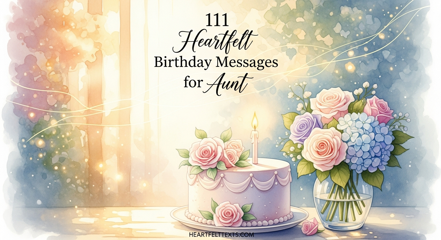 111 Heartfelt Birthday Messages for Aunt