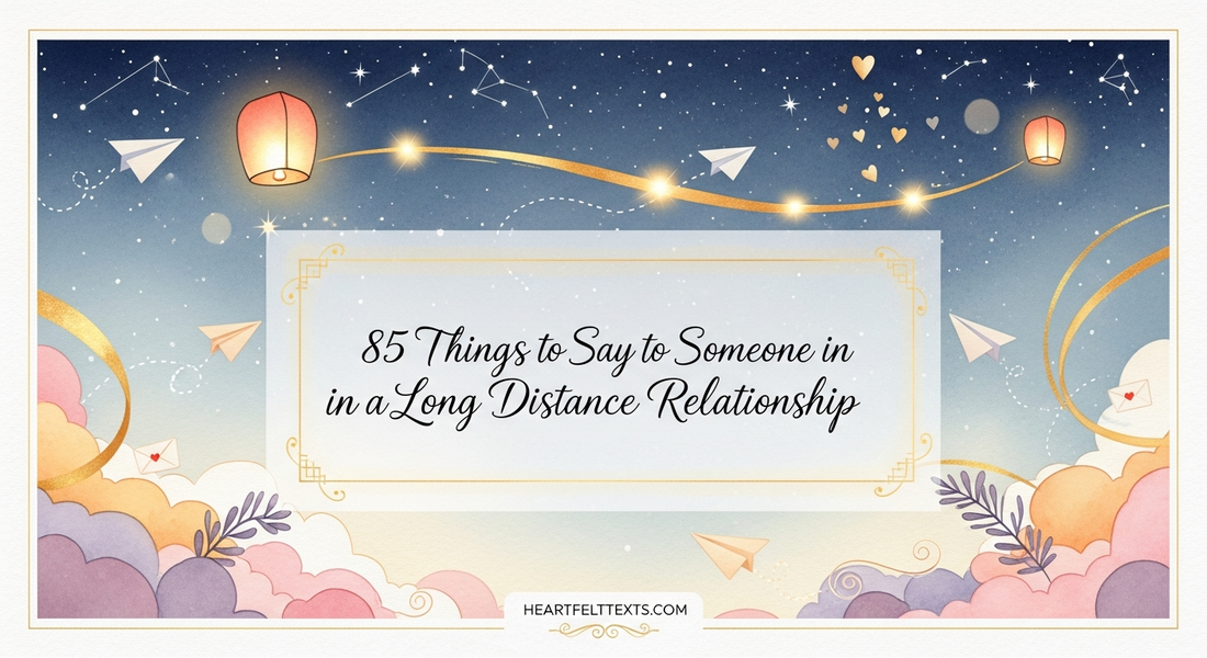 85 Things to Say to Someone in a Long Distance Relationship