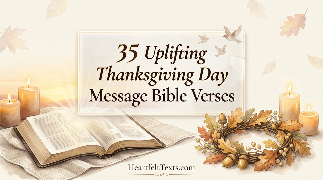35 Uplifting Thanksgiving Day Message Bible Verses