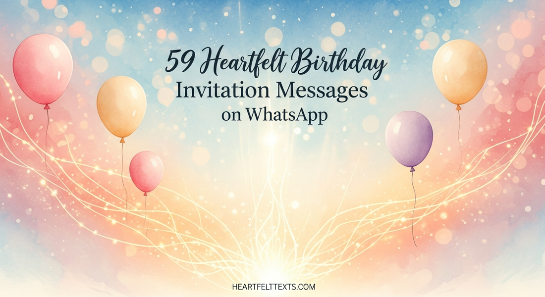 59 Heartfelt Birthday Invitation Messages on WhatsApp