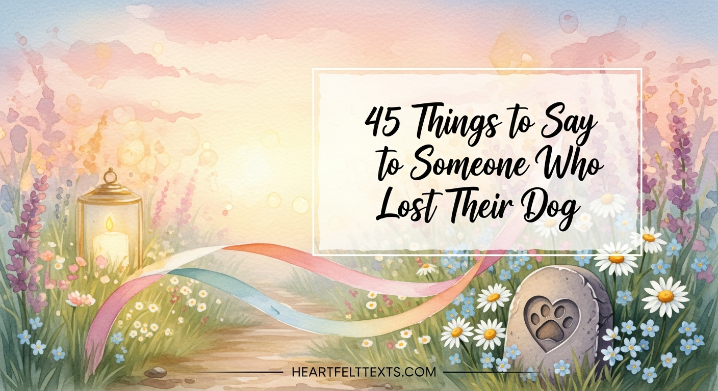 45 Things to Say to Someone Who Lost Their Dog