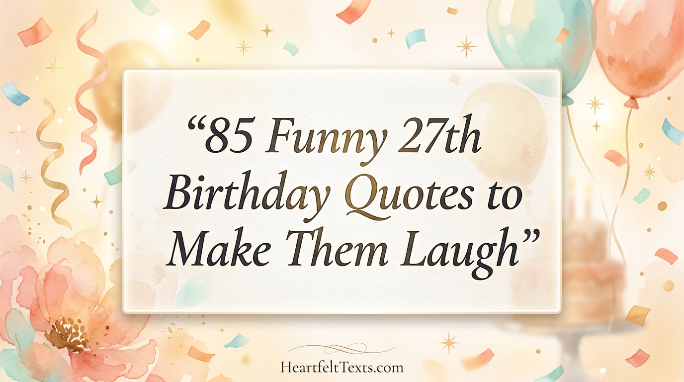 85 Funny 27th Birthday Quotes to Make Them Laugh
