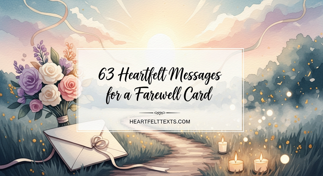 63 Heartfelt Messages for a Farewell Card