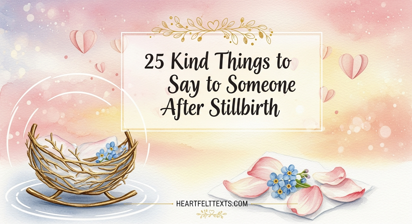 25 Kind Things to Say to Someone After Stillbirth