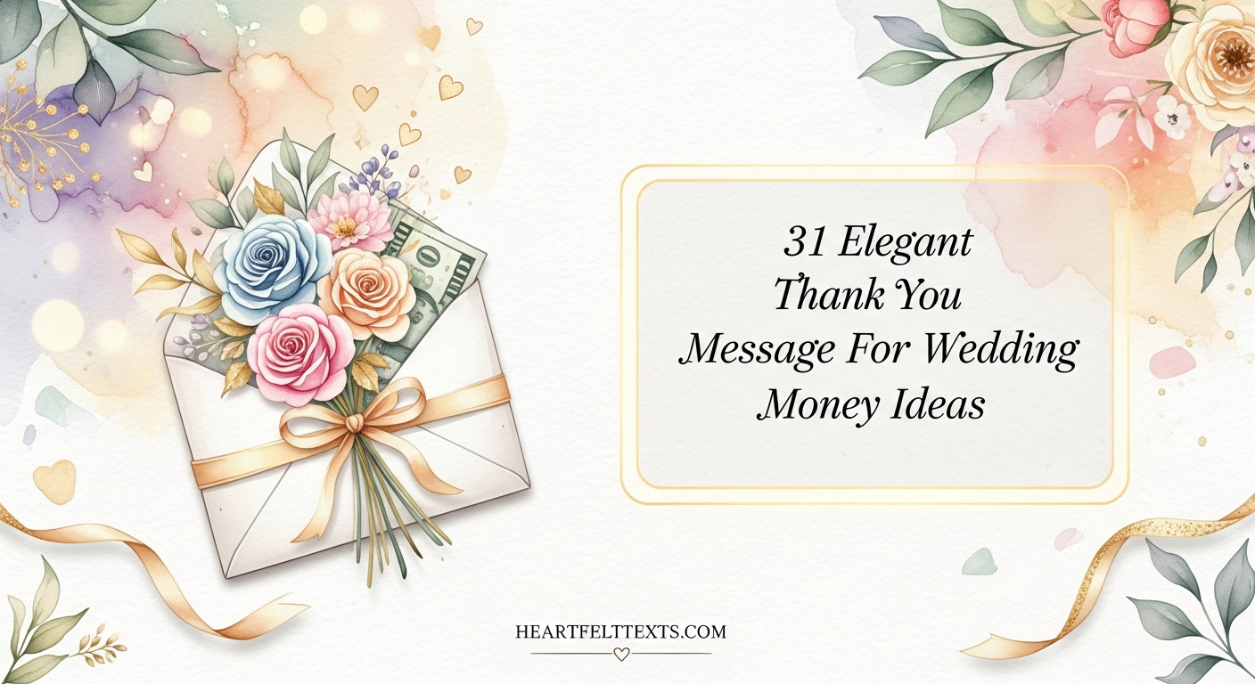 31 Elegant Thank You Message For Wedding Money Ideas