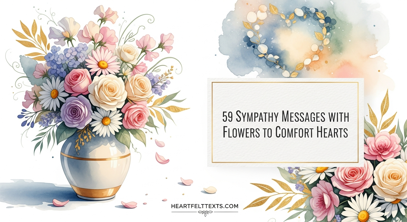 59 Sympathy Messages with Flowers to Comfort Hearts
