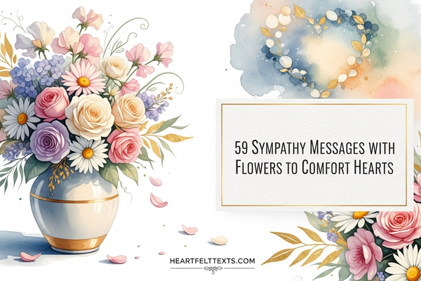 59 Sympathy Messages with Flowers to Comfort Hearts