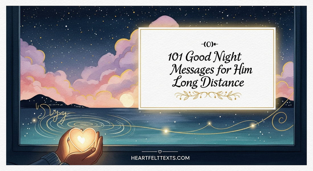 101 Good Night Messages for Him Long Distance