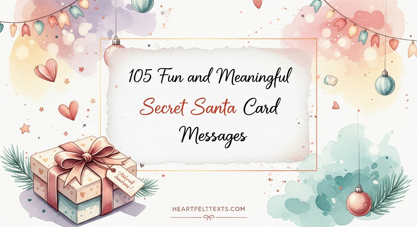 105 Fun and Meaningful Secret Santa Card Messages