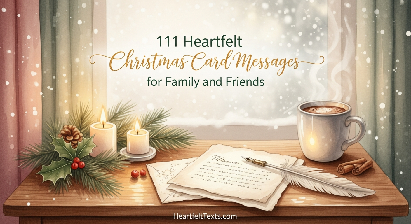 111 Heartfelt Christmas Card Messages for Family and Friends