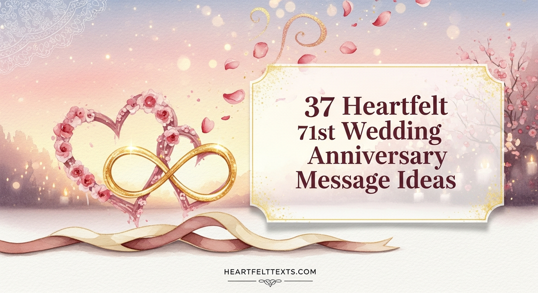 37 Heartfelt 71st Wedding Anniversary Message Ideas